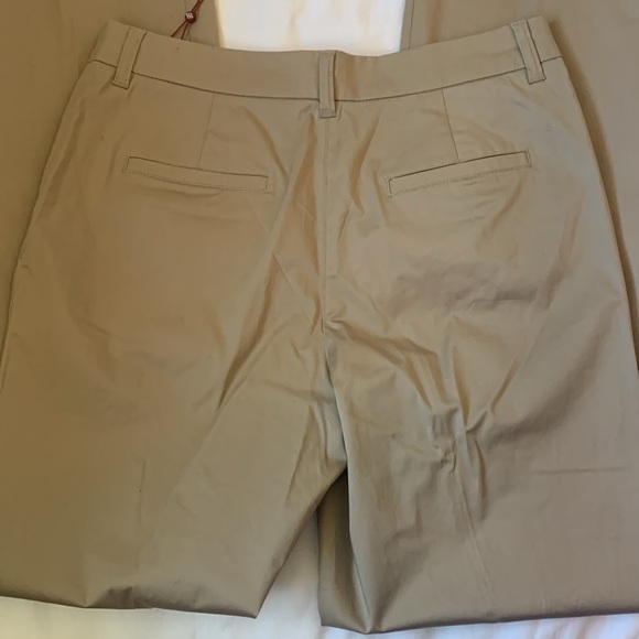 Olsen beige stretch cotton33 inch inseam straight leg pants Mona NWT - Picture 5 of 6